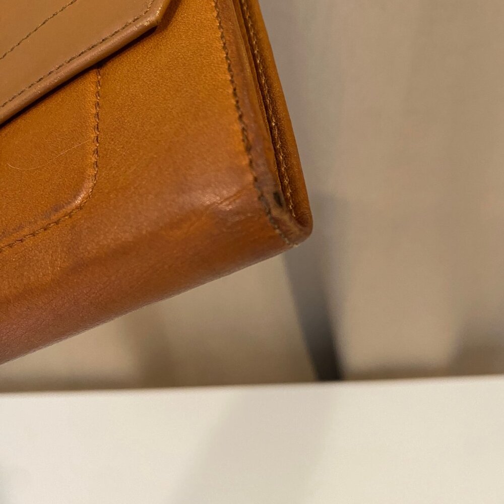 Christian Dior 2002 Calfskin Leather Wallet Brown Gold Hardware 6.5x4‎ - Picture 6 of 11
